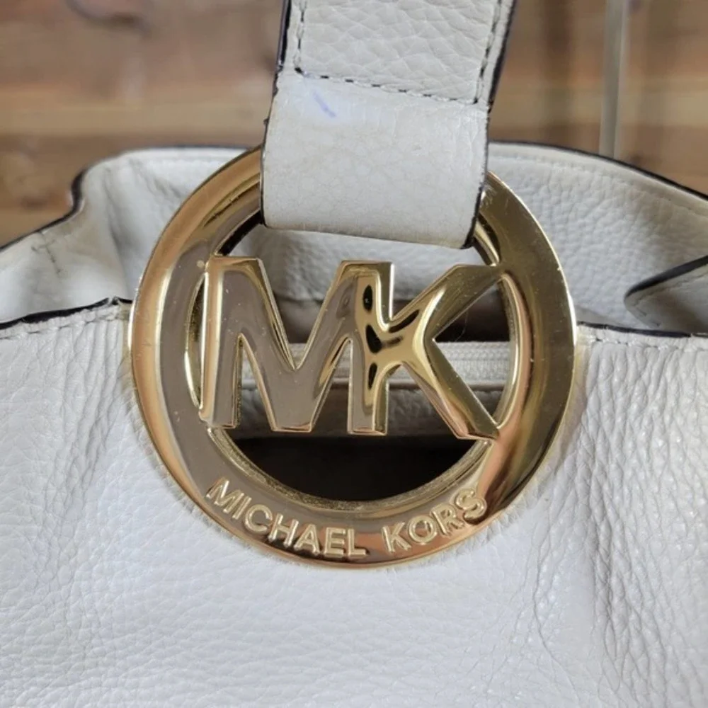 Michael Kors Large Cream East West Fulton Tote